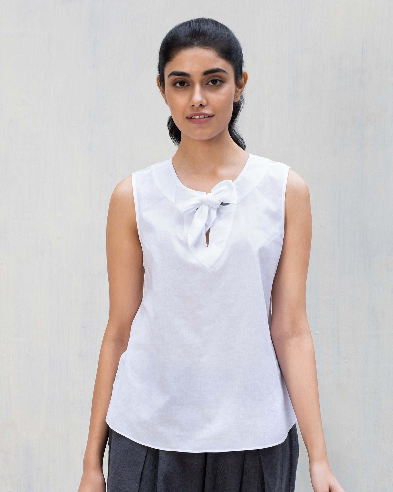 Rivet Top - White