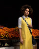 Transit Long Sleeve Dress - Yellow & White