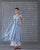 Sleeveless V-Neck Kurta - Blue