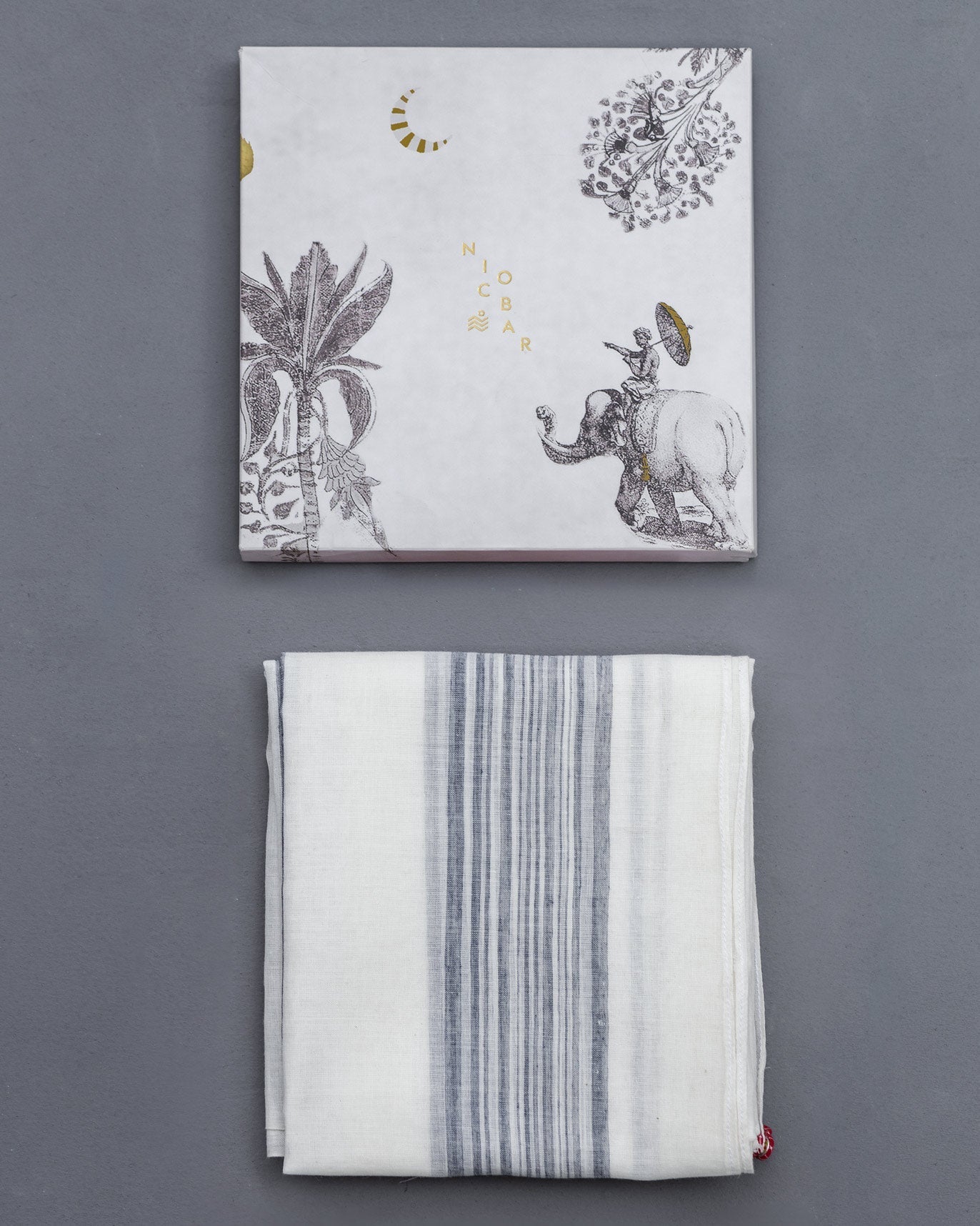 Stripe Scarf - Ivory