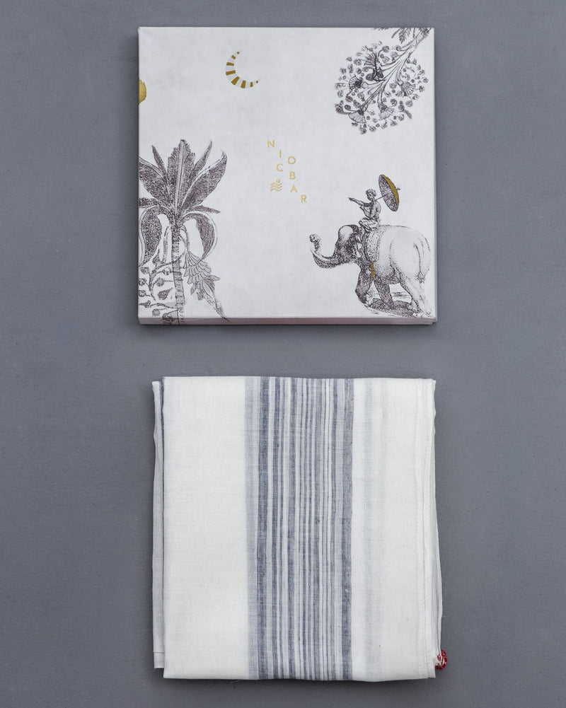 Stripe Scarf - Ivory