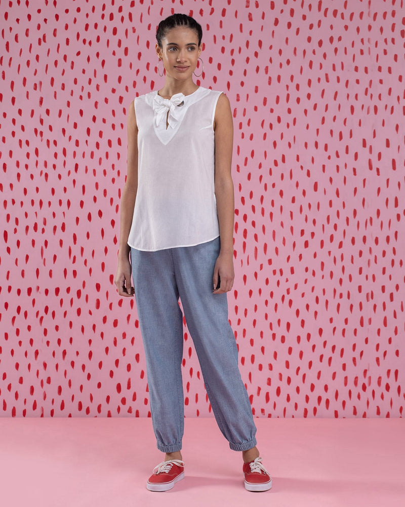 Rivet Top - White