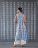 Sleeveless V-Neck Kurta - Blue