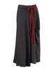 Side Knot Skirt - Charcoal