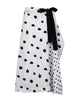 Side Knot Skirt - White & Black