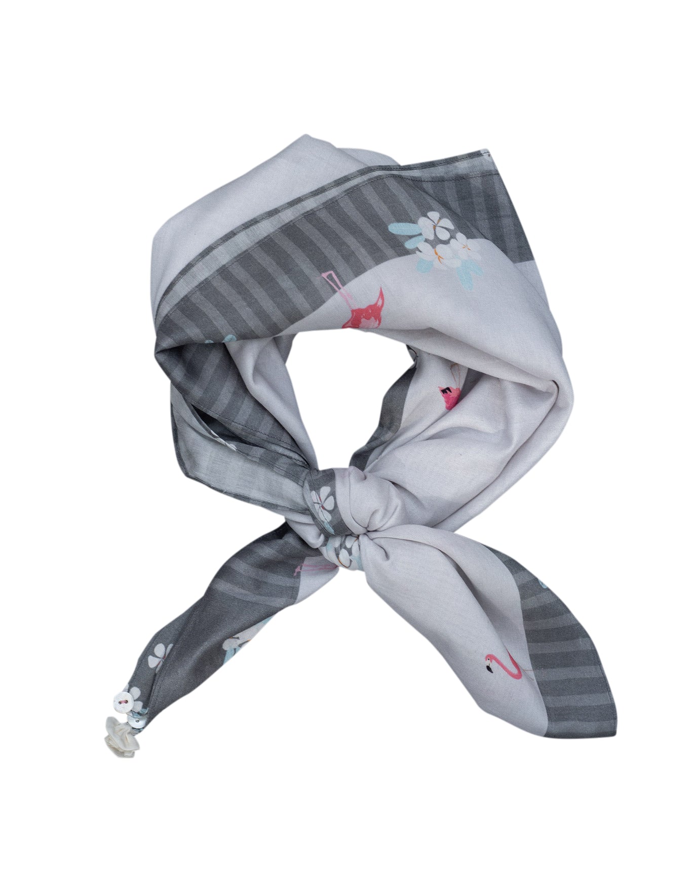 Toucan Scarf - Grey & Black