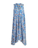 Sleeveless V-Neck Kurta - Blue