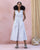Ubuntu Maxi Dress - Grey Pin Stripes