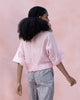 V-Neck Front Knot Top - Pink