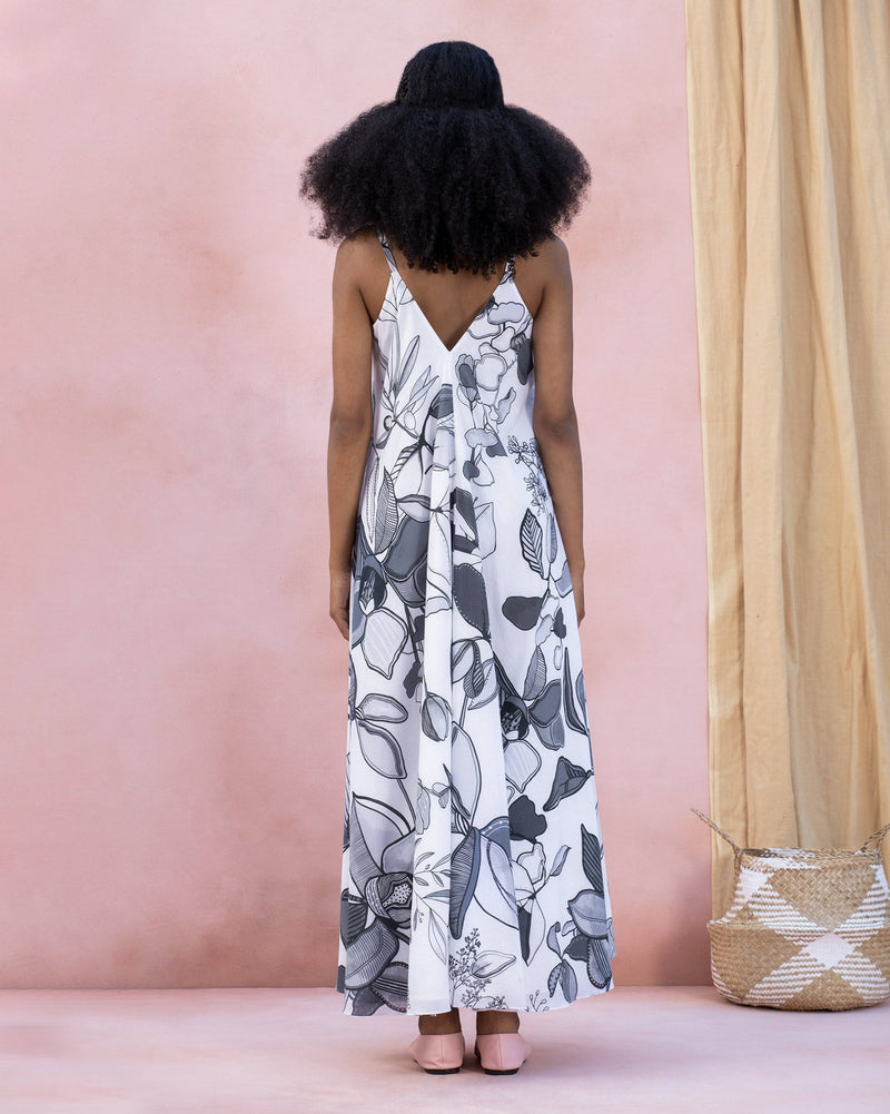 V-Neck Strappy Dress