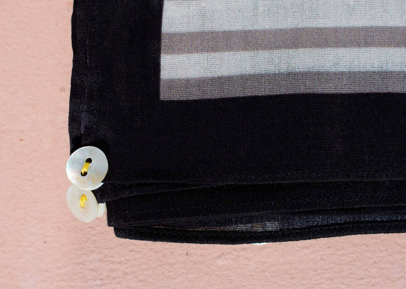 Toucan Scarf - Grey & Black