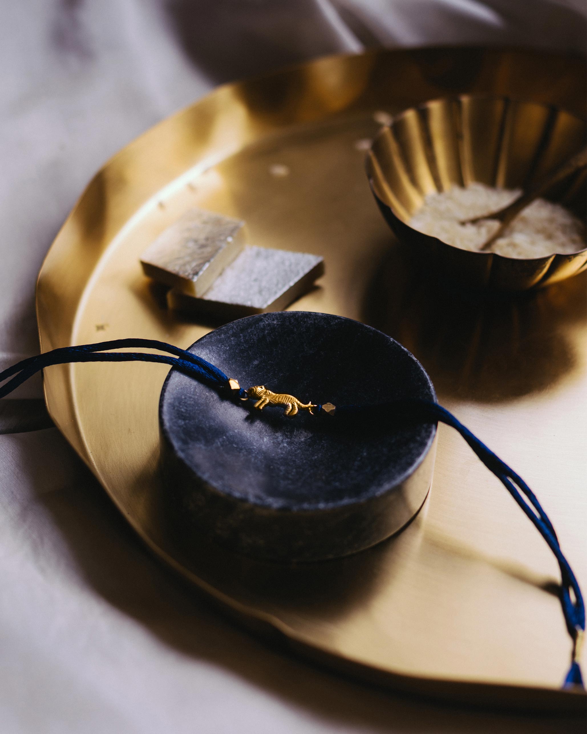 Tiger Rakhi - Gold