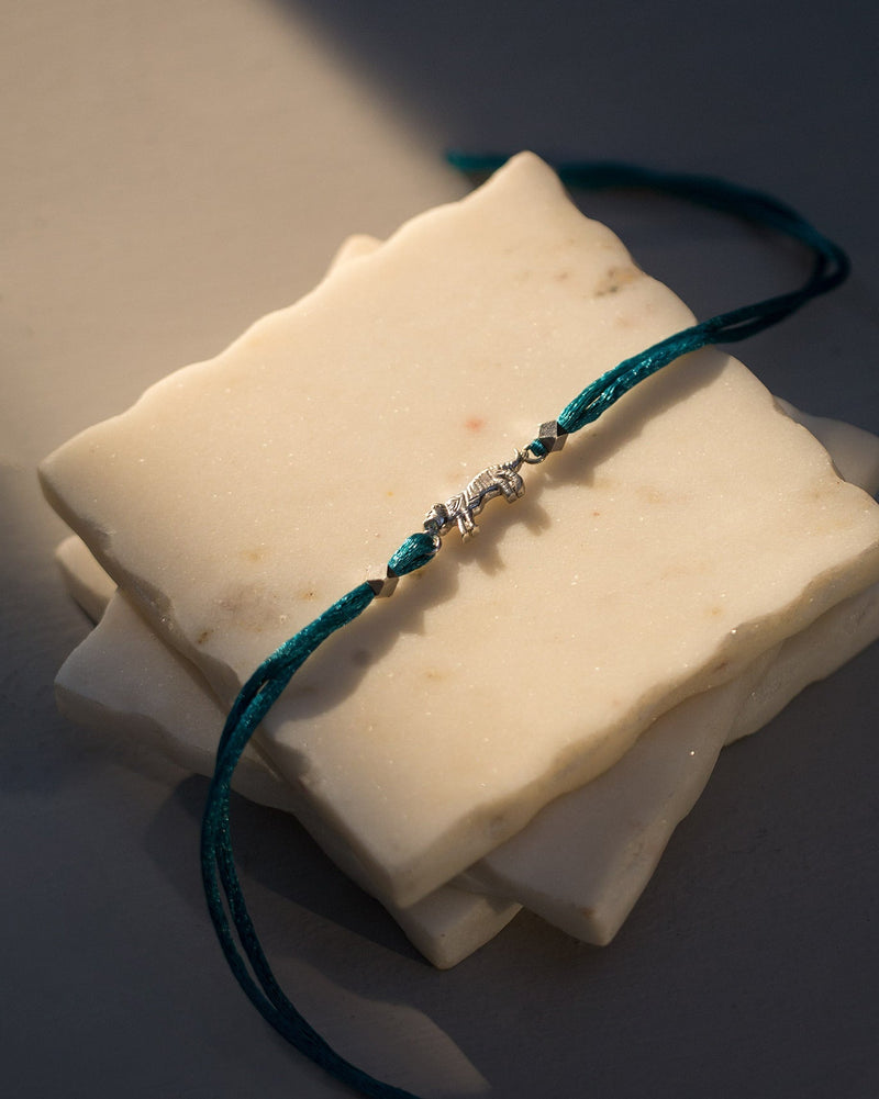 Tiger Rakhi - Silver
