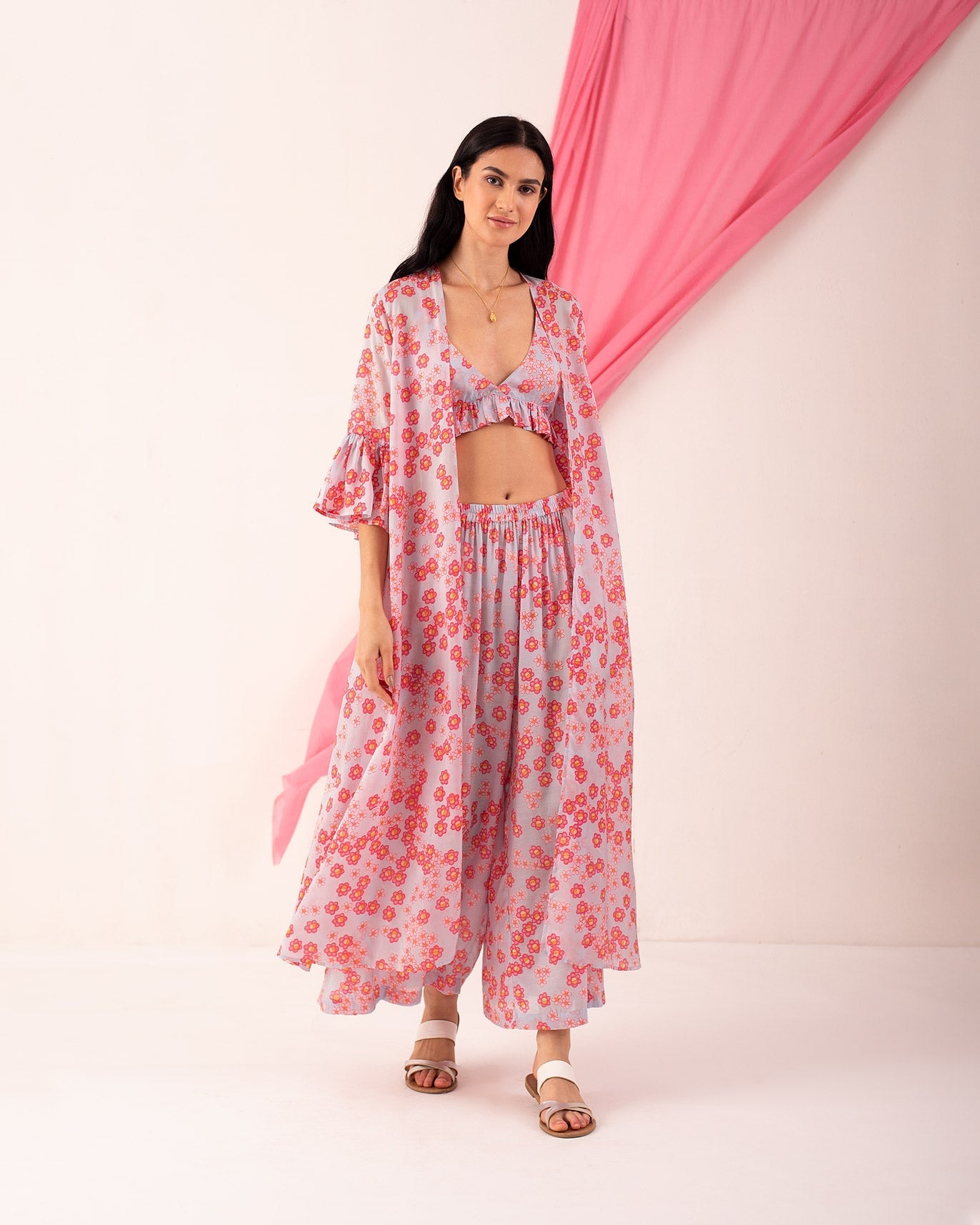 Sanah Overlay - Blue & Pink