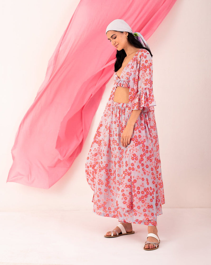 Sanah Overlay - Blue & Pink