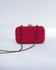 Stripey Clutch - Pink & Red