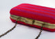 Stripey Clutch - Pink & Red