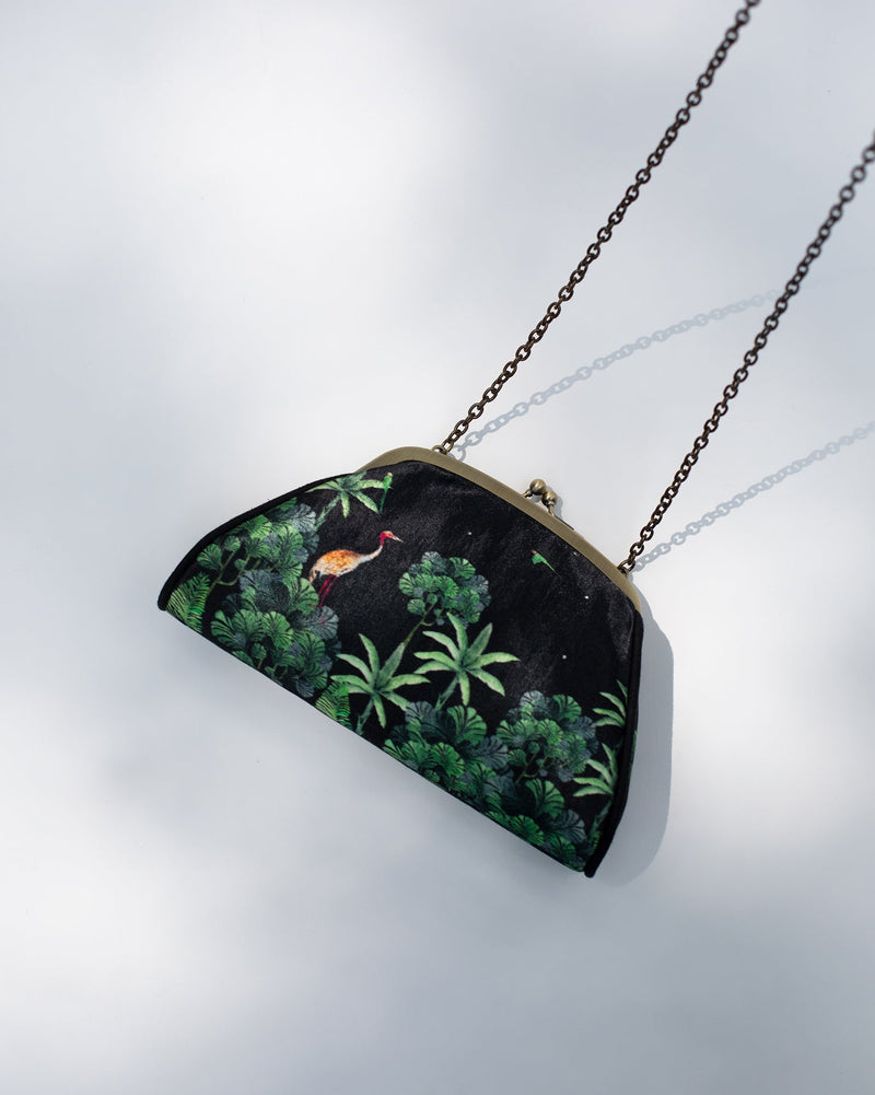 Romani Clutch - Black & Green