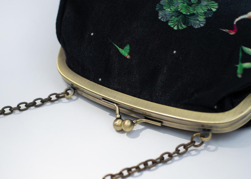 Romani Clutch - Black & Green