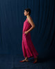 Strappy Flare Dress - Pink & Red