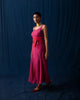 Strappy Flare Dress - Pink & Red