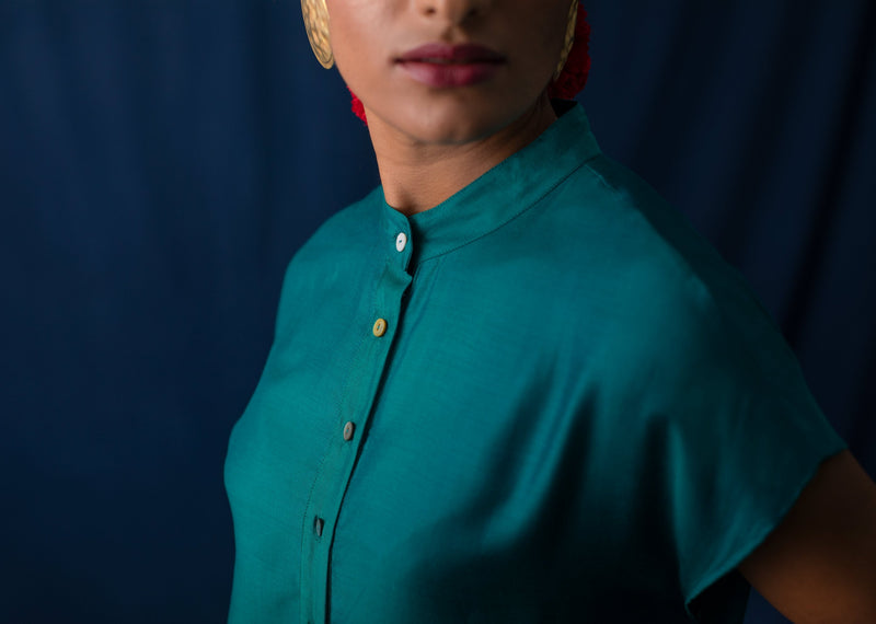 Short Sleeve Kurta - Teal