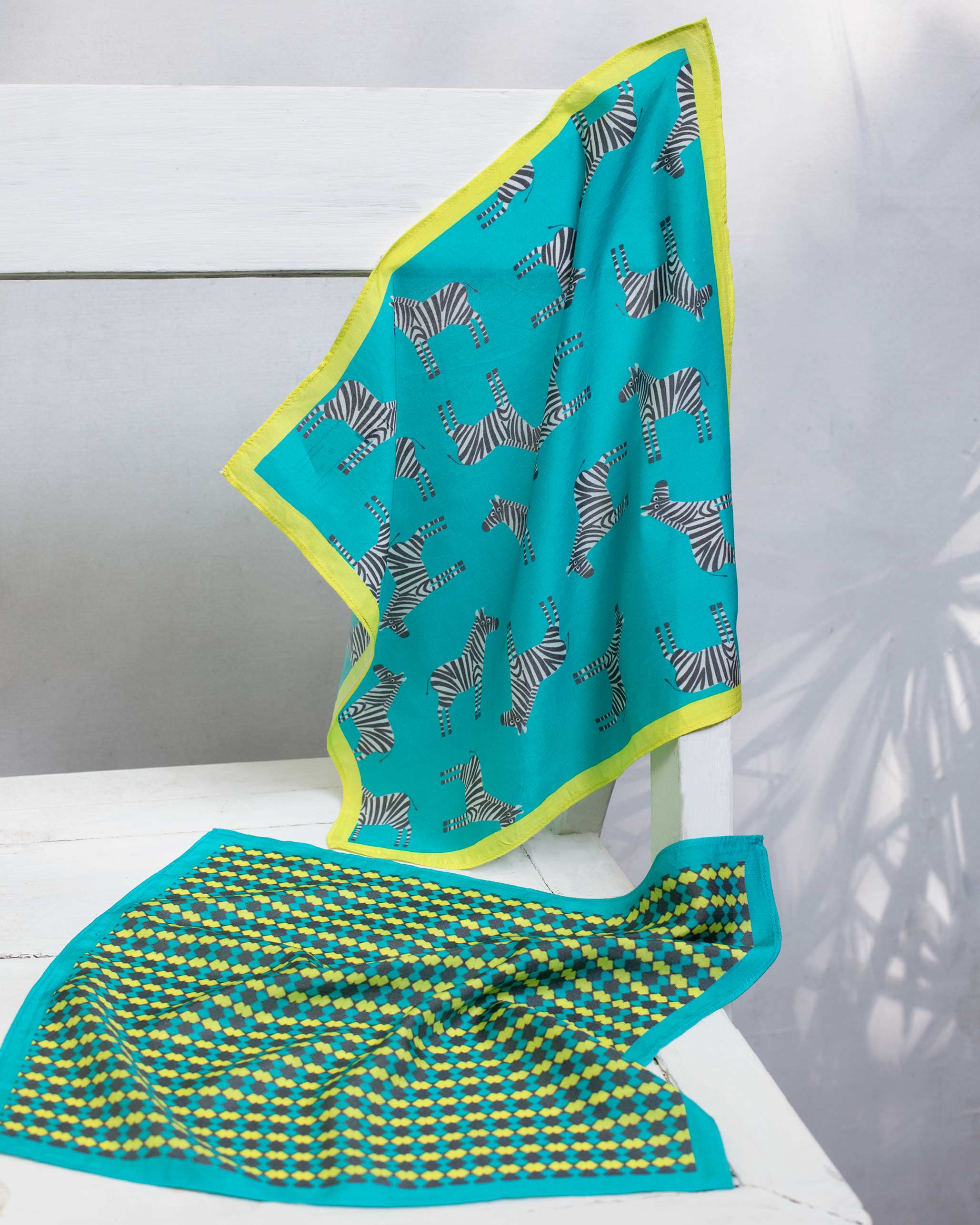 Zebra Pocket Square(Set of 2)