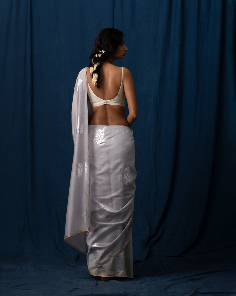 Stardust Sari - Grey