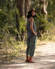 Ribbed Cargo Pants - Olive