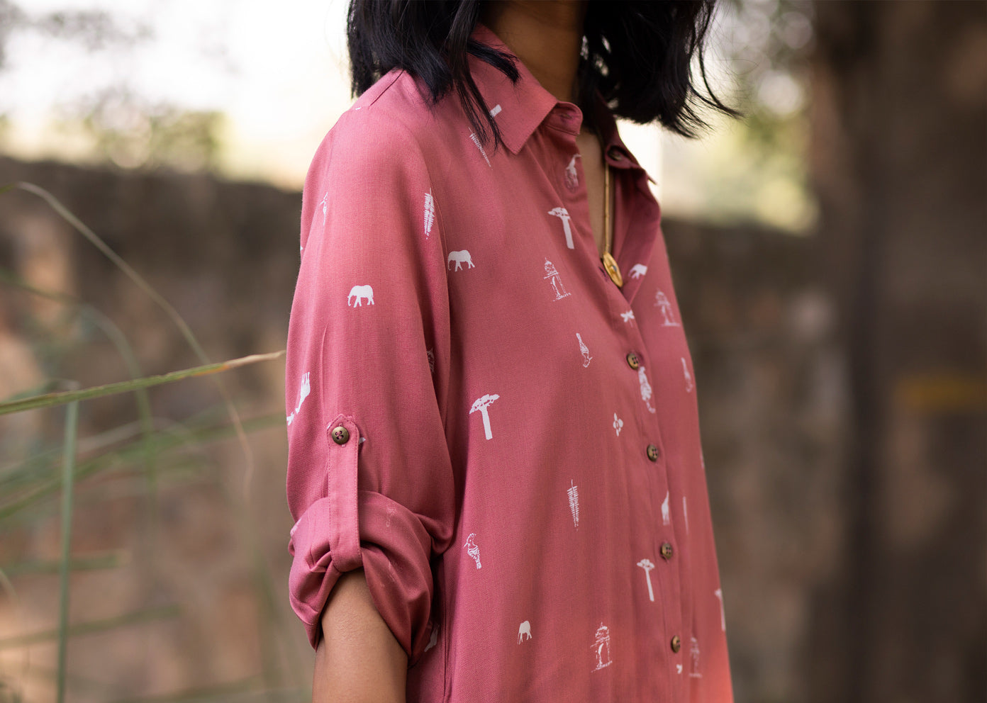 The Transit Long Sleeve Dress - Pink