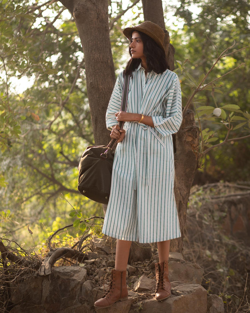 Roadtrip Stripe Jacket - Olive