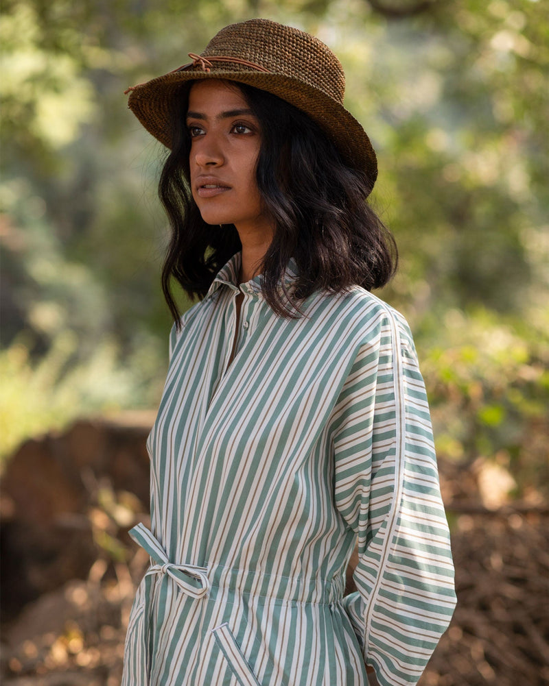 Roadtrip Stripe Jacket - Olive