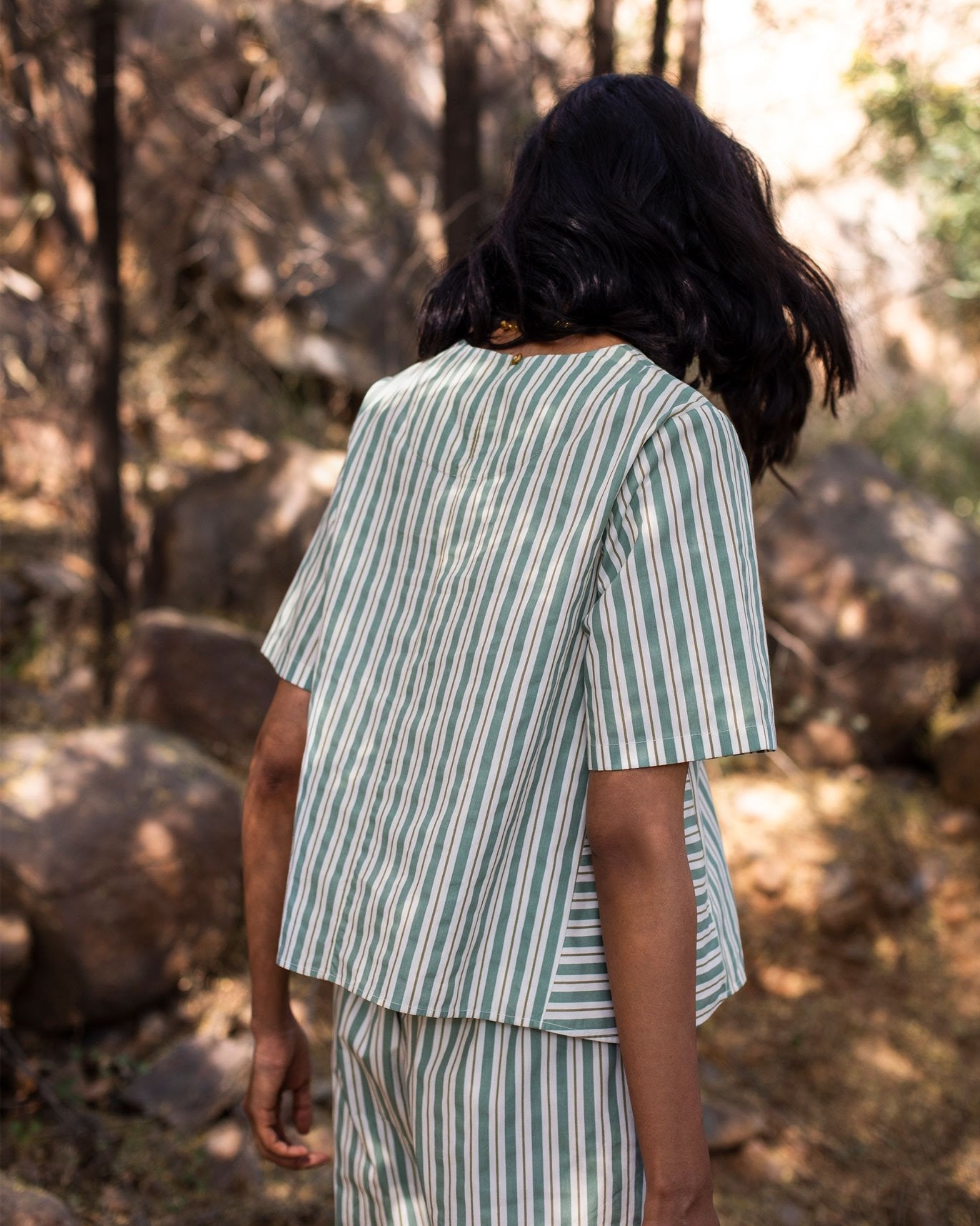 Rover Stripe Top - Olive