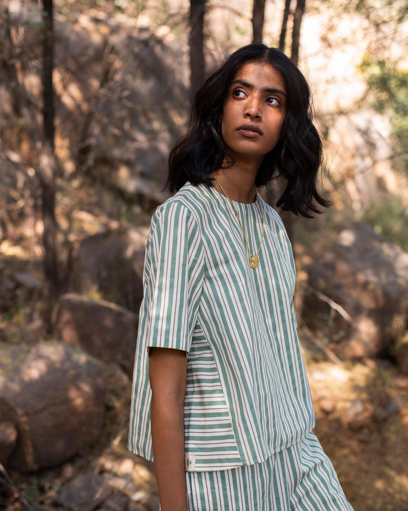 Rover Stripe Top - Olive