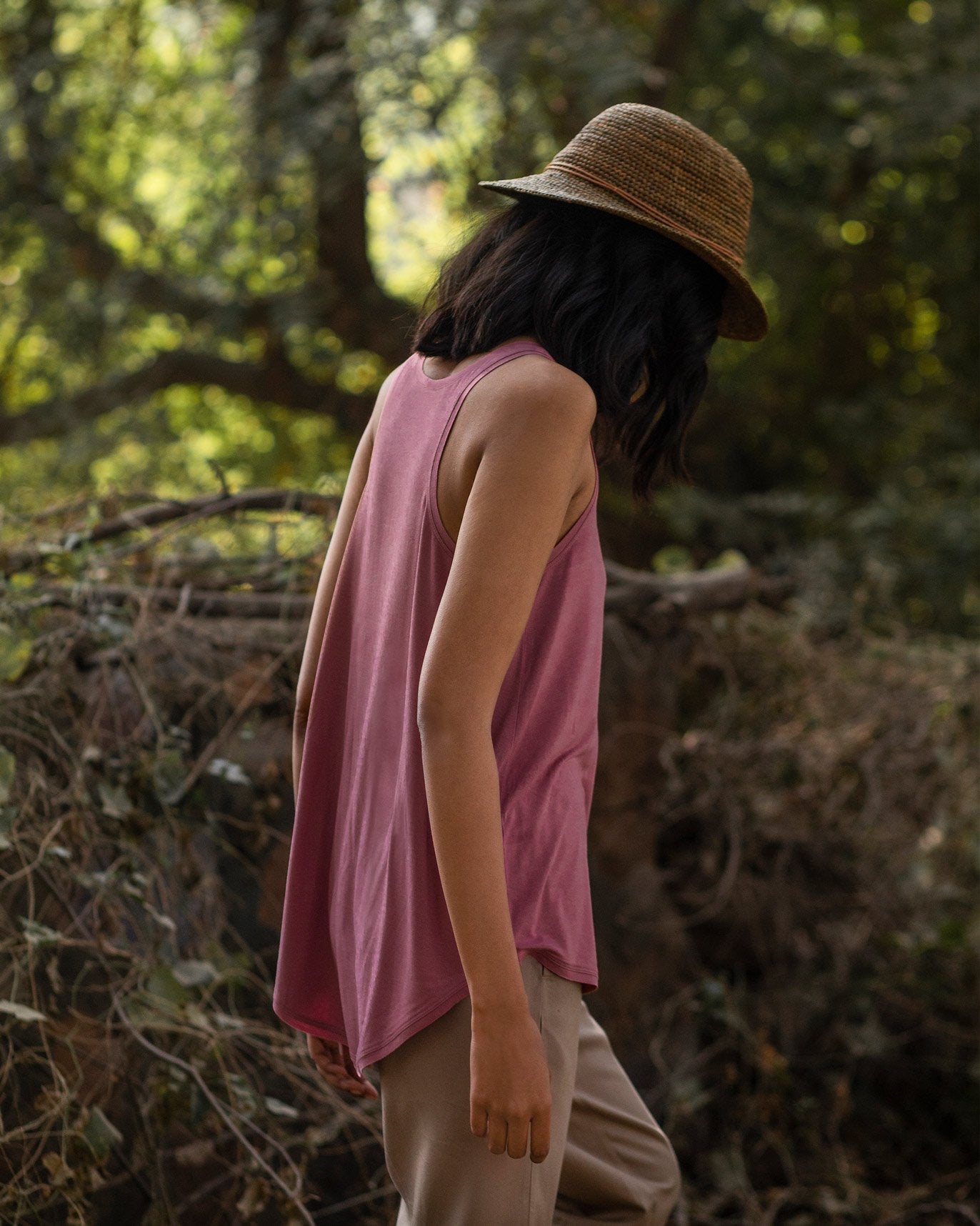 Ukiyo Racerback Tank - Pink