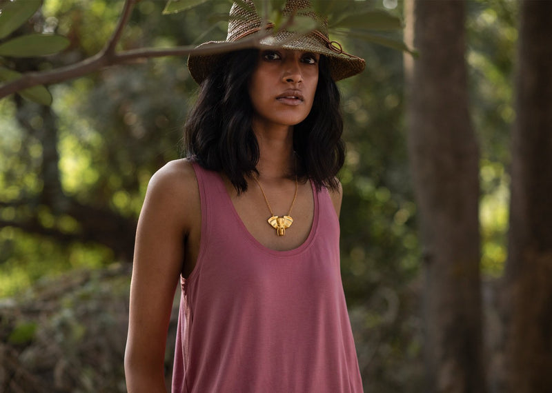 Ukiyo Racerback Tank - Pink