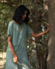 Safar Boat Neck Dress - Olive