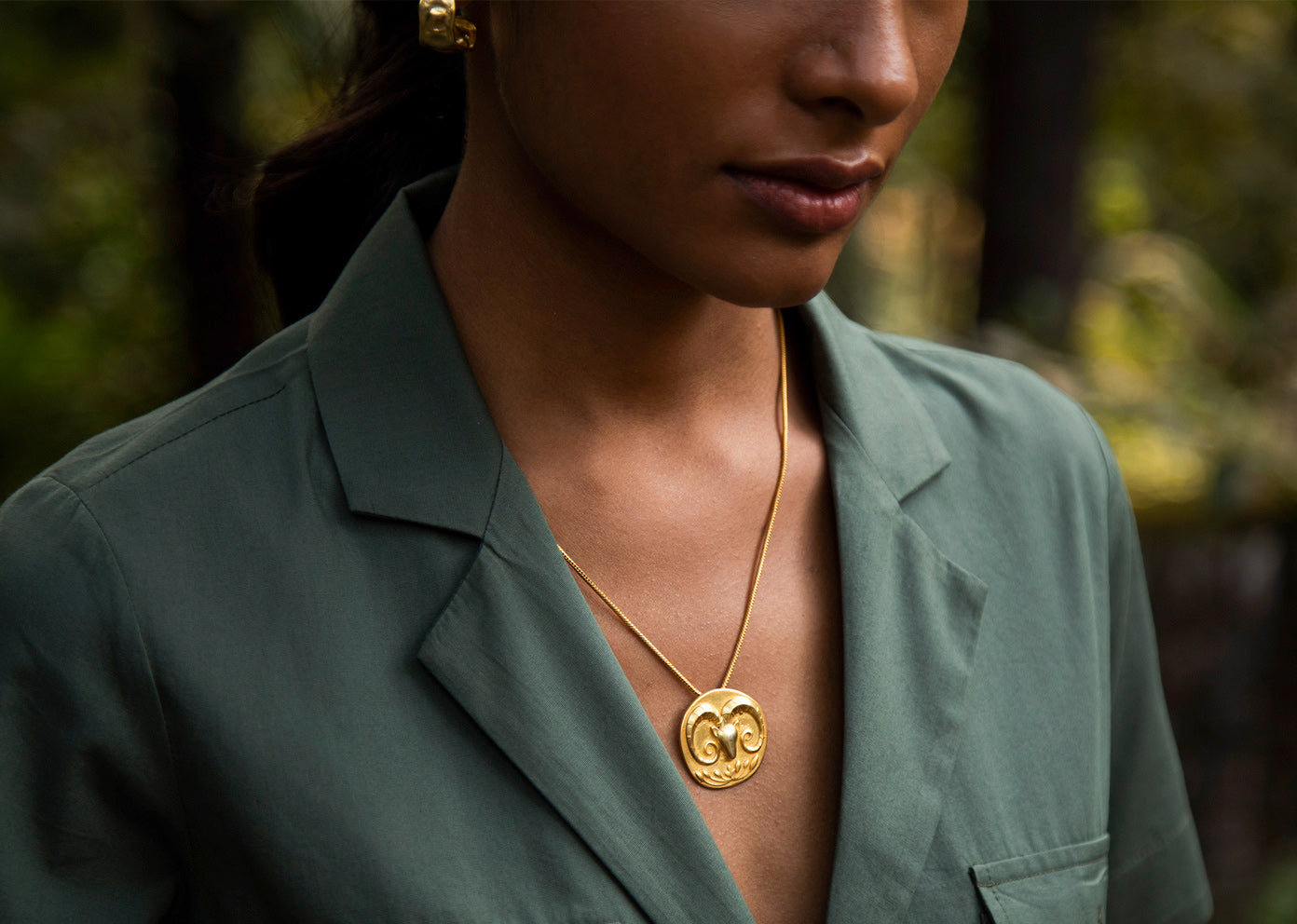 Ram Charm - Gold