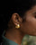Seed Pod Small Hoops - Gold
