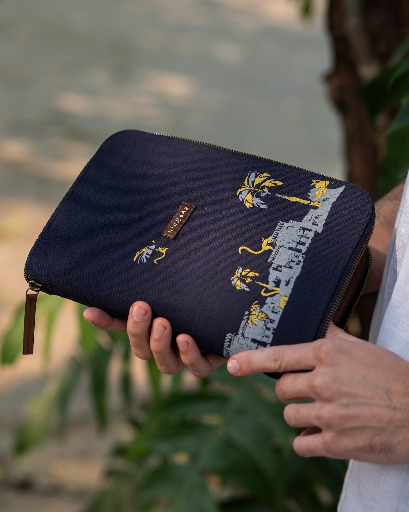 Safar tora tech organiser - Navy & Grey