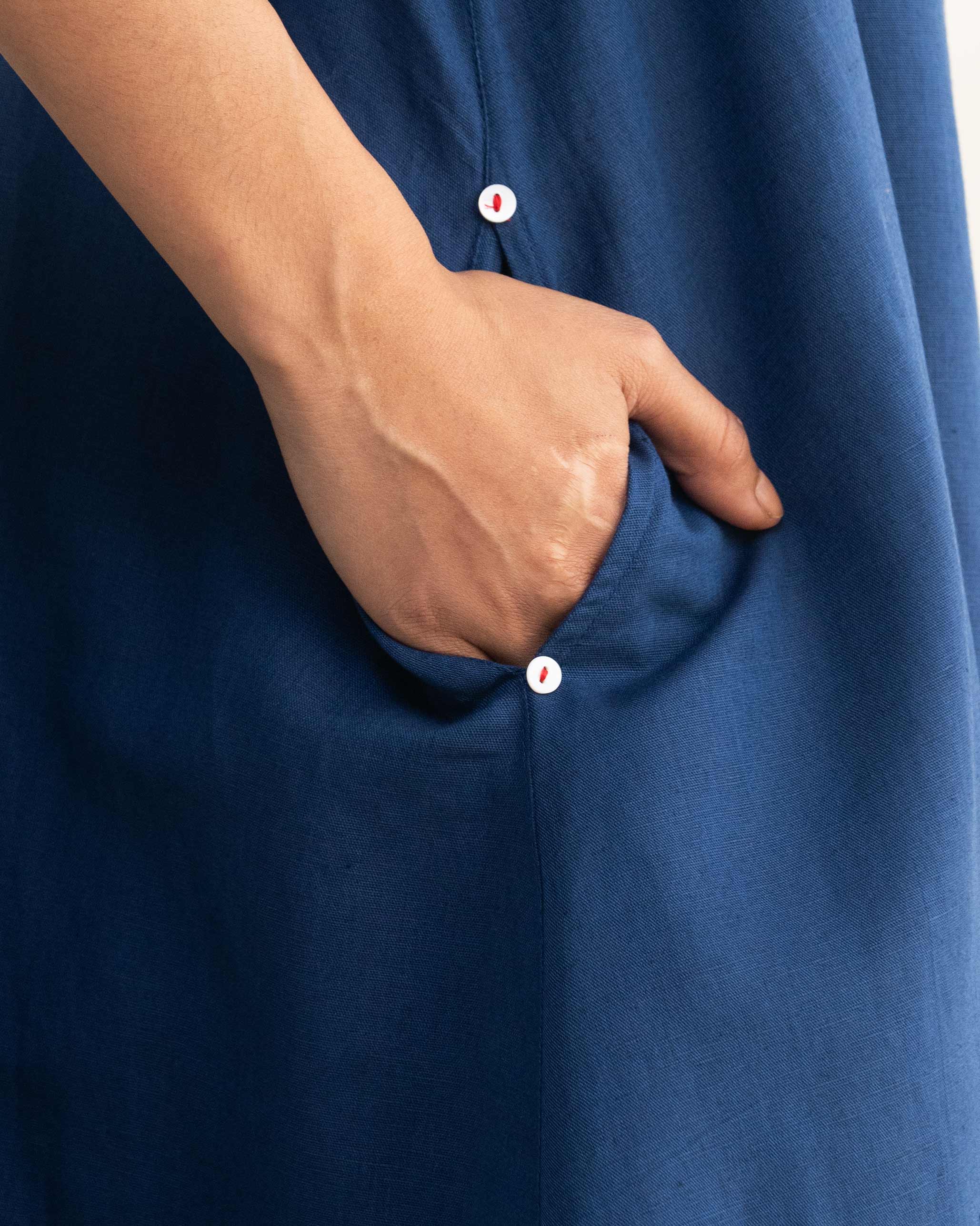 Double Layer Dress - Navy