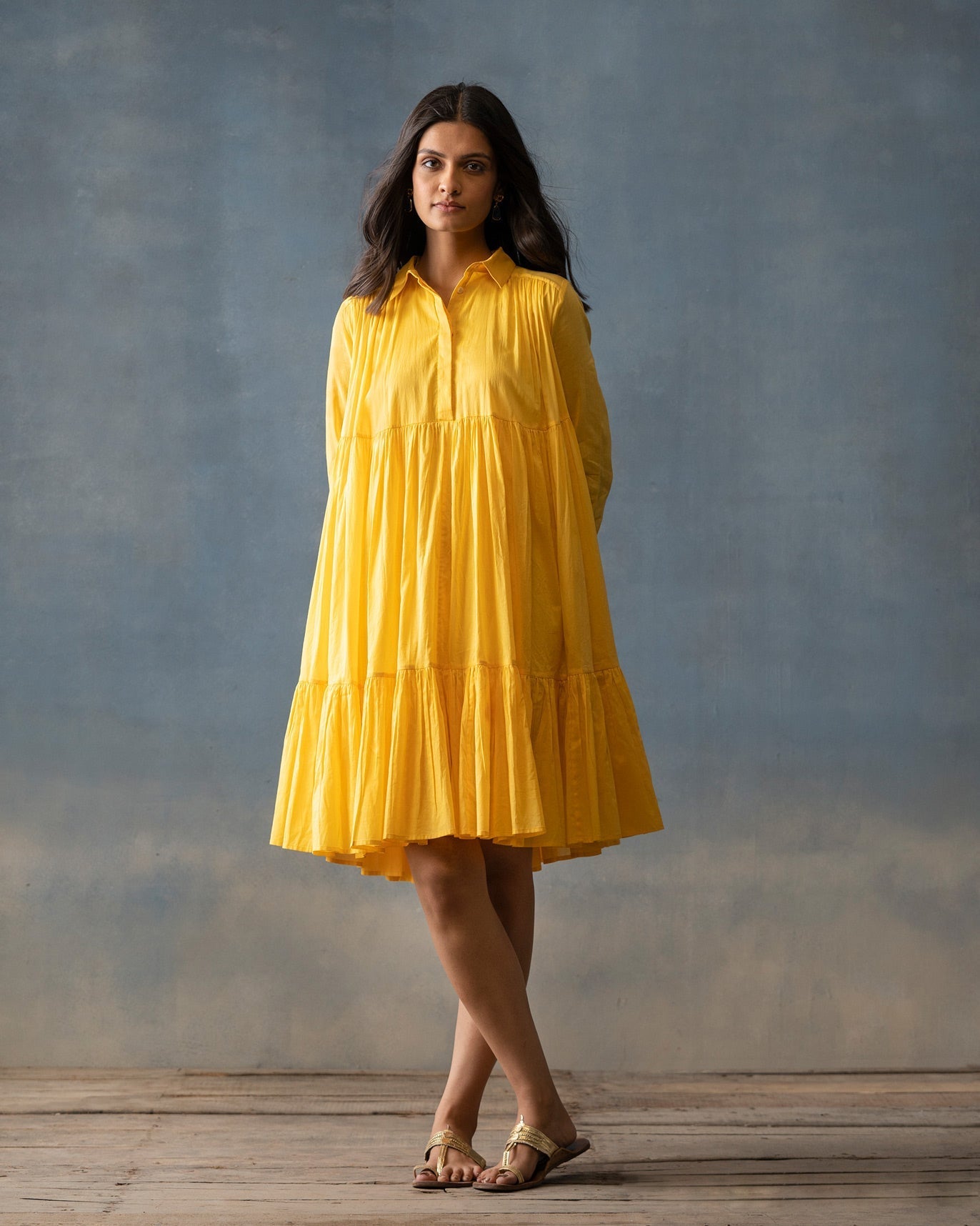 Tier Dress - Yellow