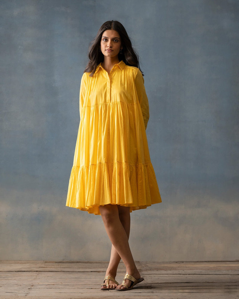 Tier Dress - Yellow