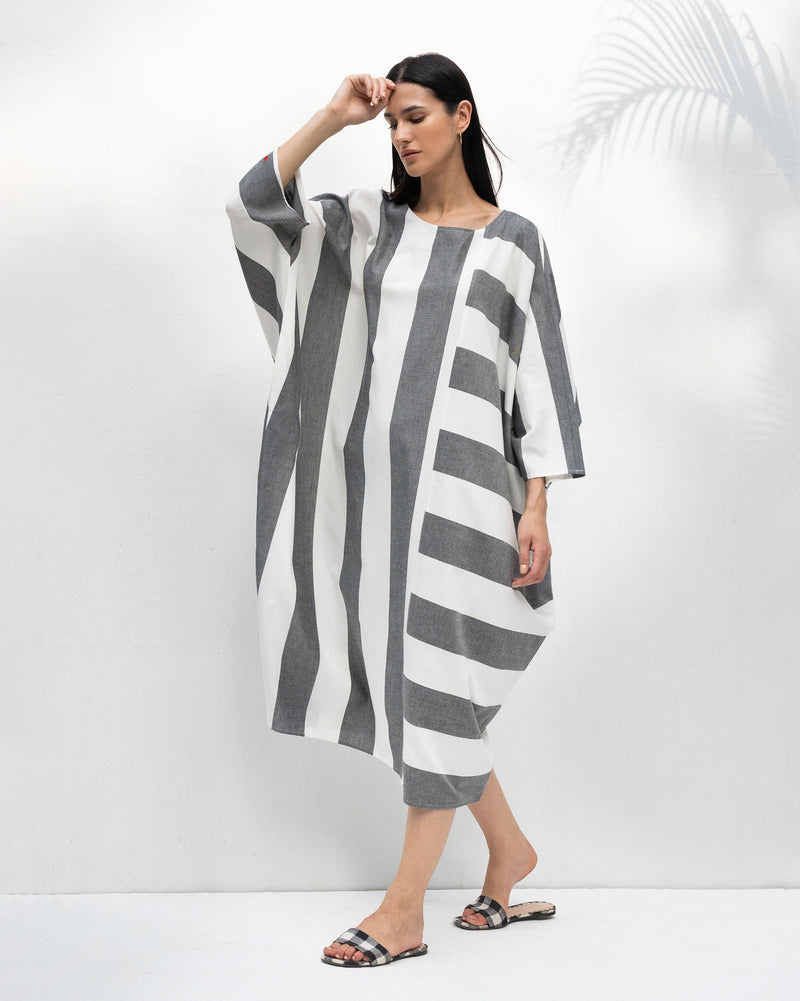 Serene Dress - Black & White