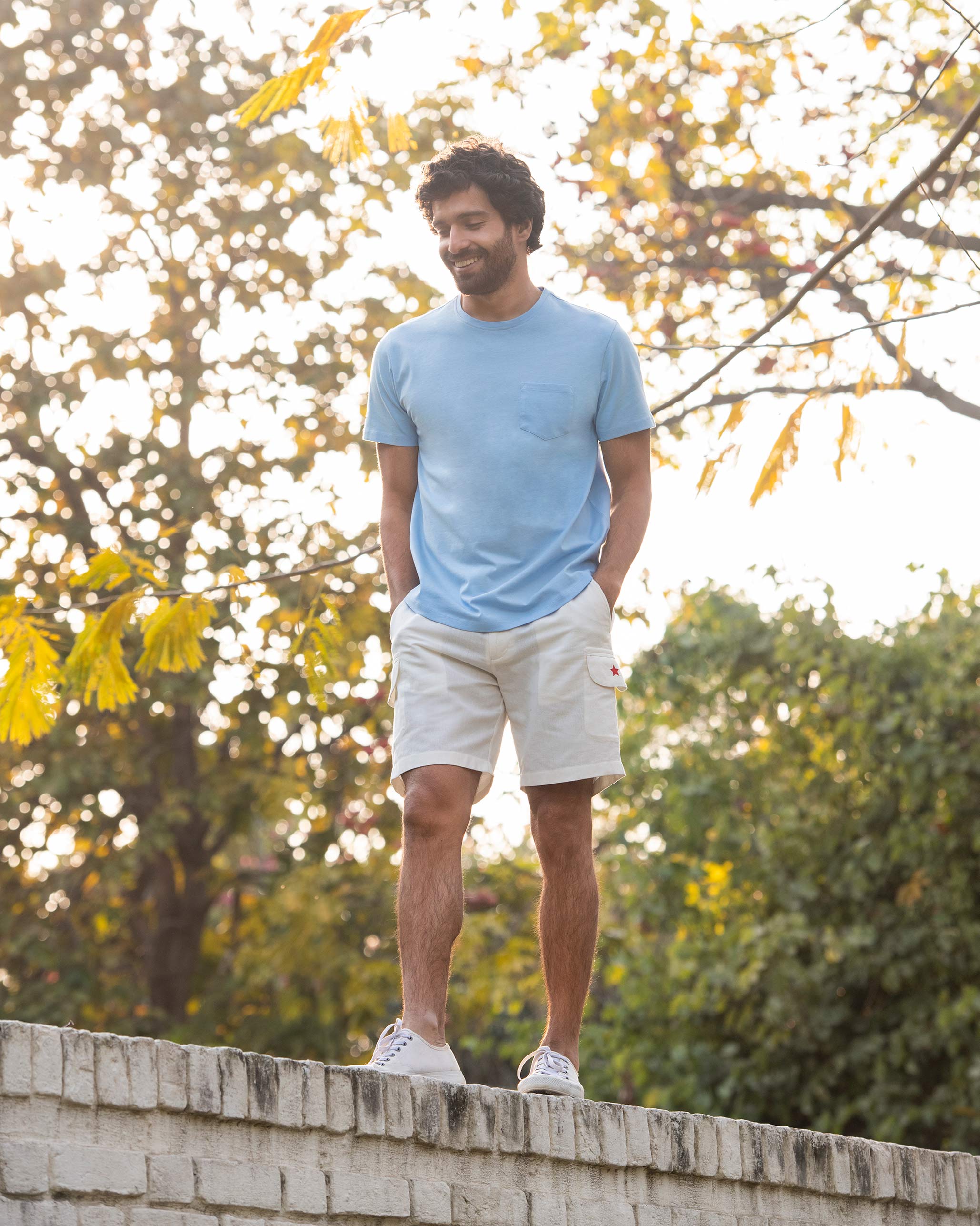 Pocket T-shirt - Blue
