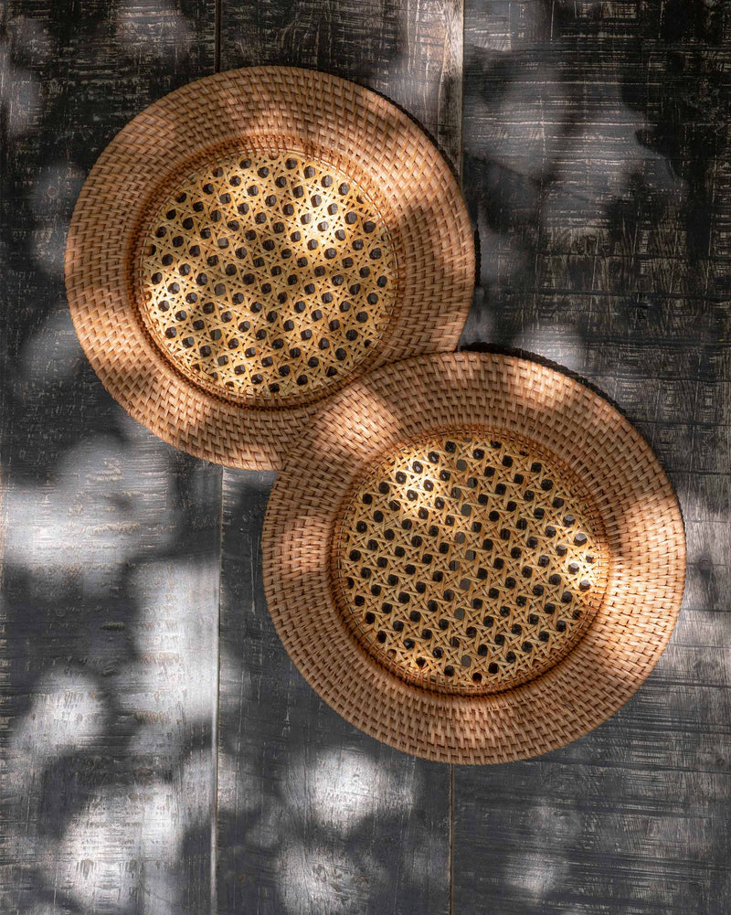 Rattan Chargers (Set of 2)