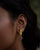 Strawberry Quartz Earrings - Gold