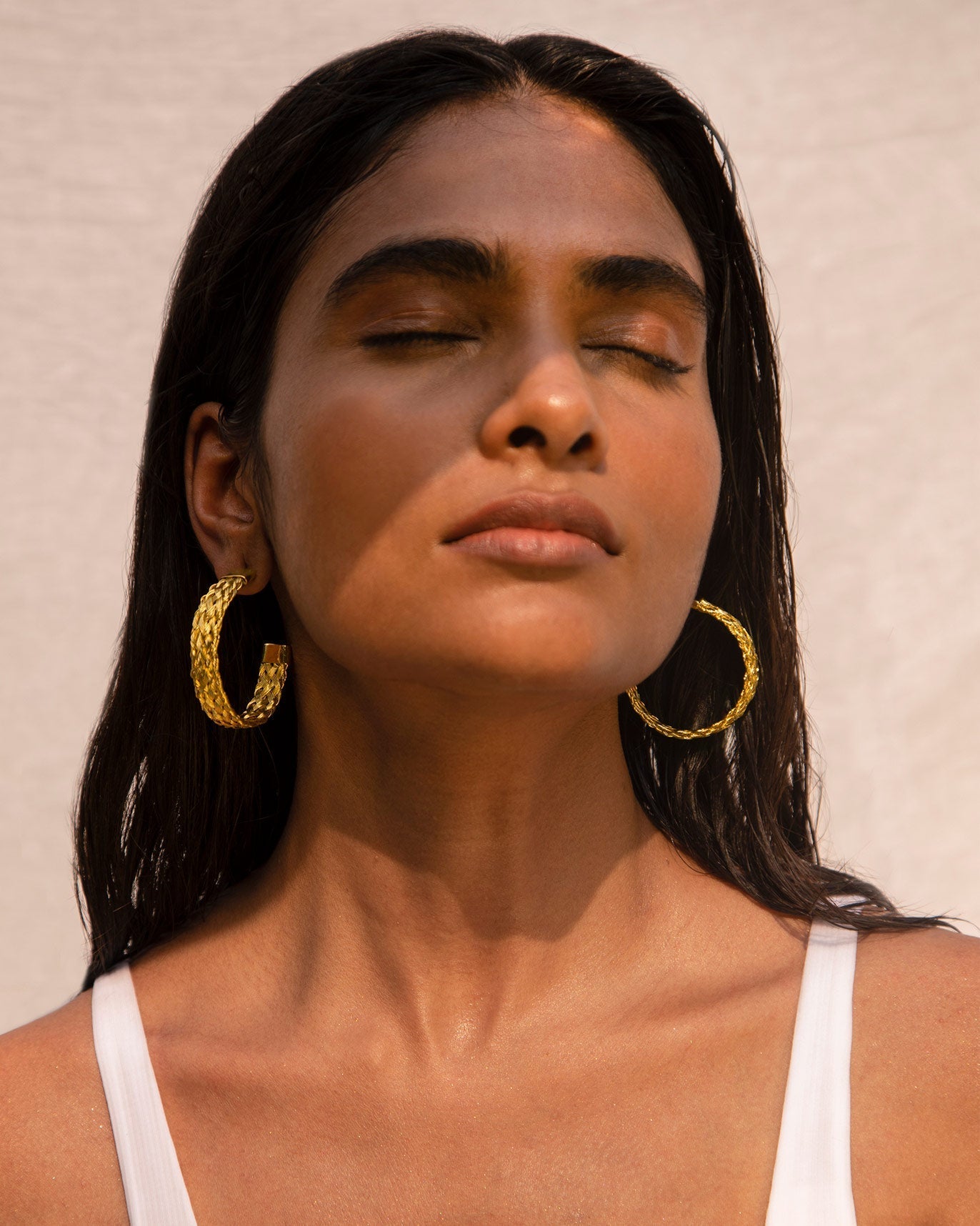 Sea Shore Hoops - Gold