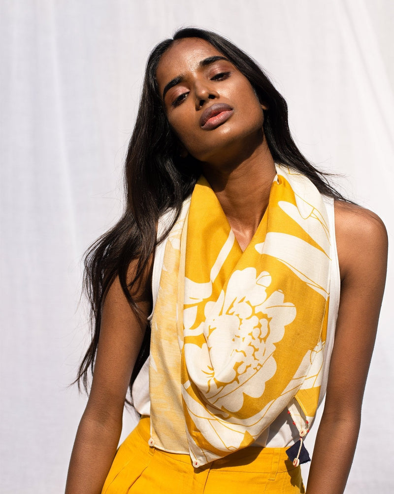 Riverbed Scarf - Ochre