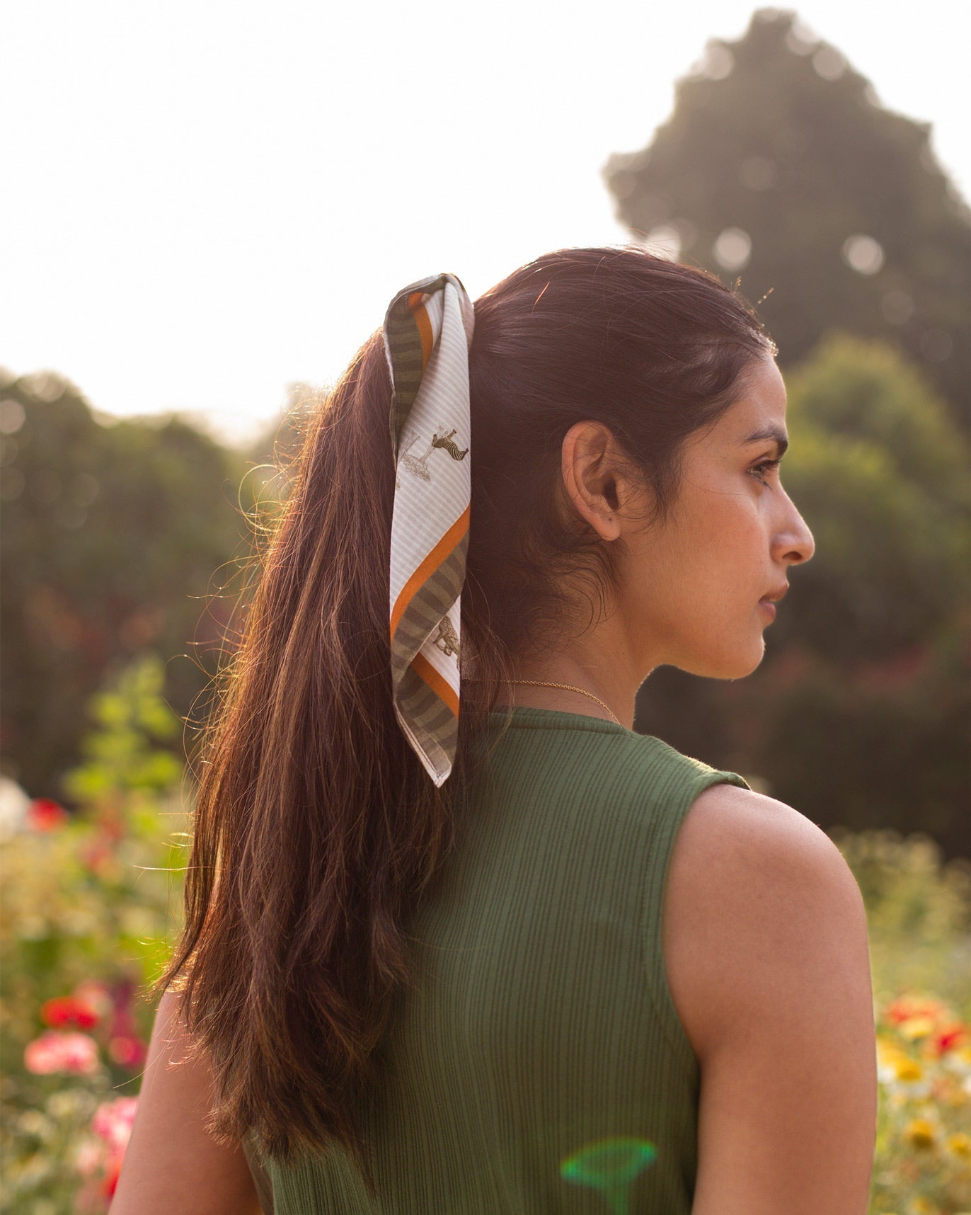 Safari Tribe Bandana - Beige & Brown